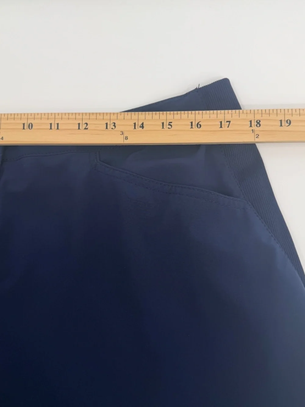 Chicos Zenergy Pants Women Large Blue Lightweight Stretch Zip Ankles Tapered